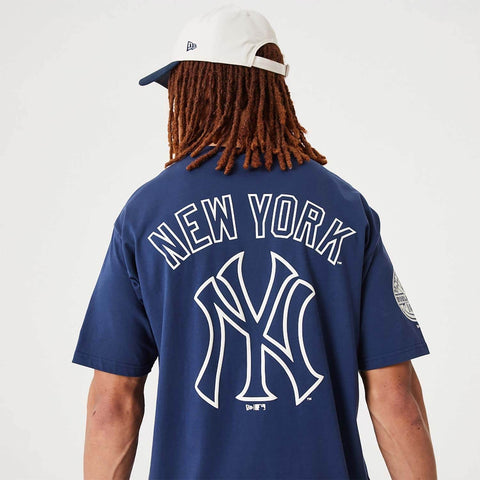 New York Yankees MLB Heritage Dark Blue Oversized T-Shirt