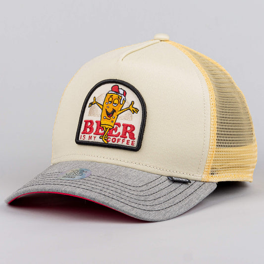 Djinn's Trucker Cap HFT Food Beer & Coffee Grey/Heather Grey