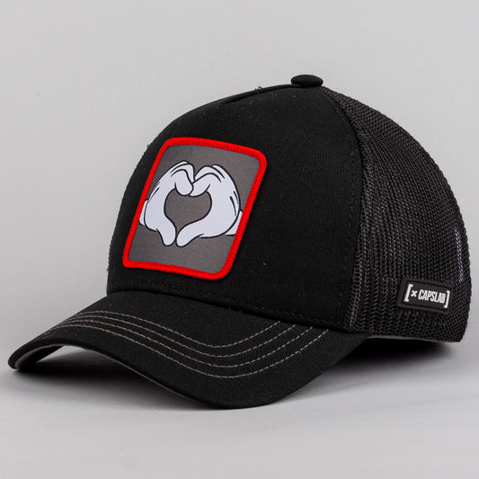 Capslab Disney Classic Hands Trucker Cap Black