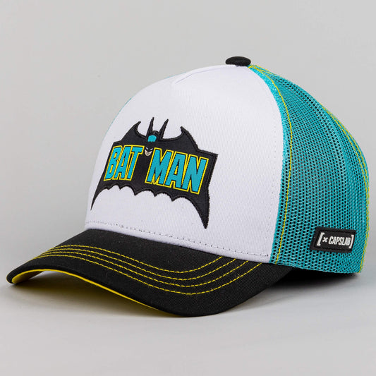 Šiltovka Capslab DC Comics Classic Batman Trucker Cap biela