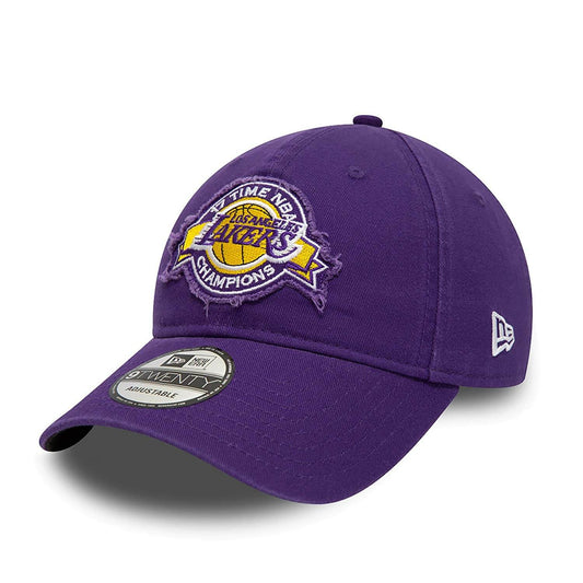 New Era NBA LA Lakers Wash Wordmark Purple 9TWENTY Adjustable Cap Purple