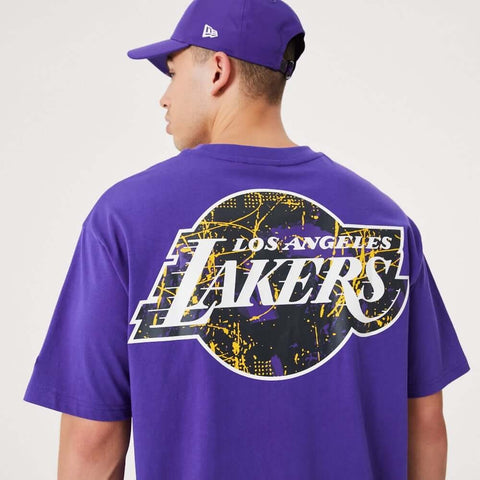LA Lakers NBA Infill Team Logo Black Jersey