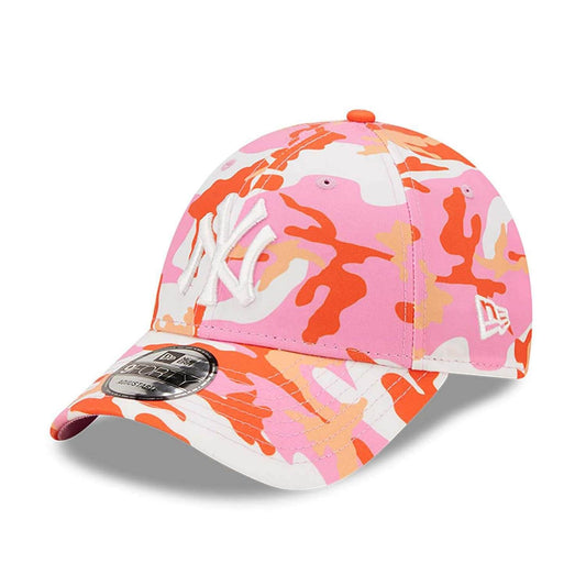 NEW ERA MLB New York Yankees Seasonal All Over Print Camo Pink 9FORTY Adjustable Cap Pink