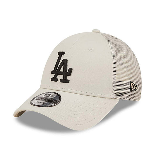 NEW ERA MLB LA Dodgers Home Field Cream 9FORTY A-Frame Trucker Cap Cream