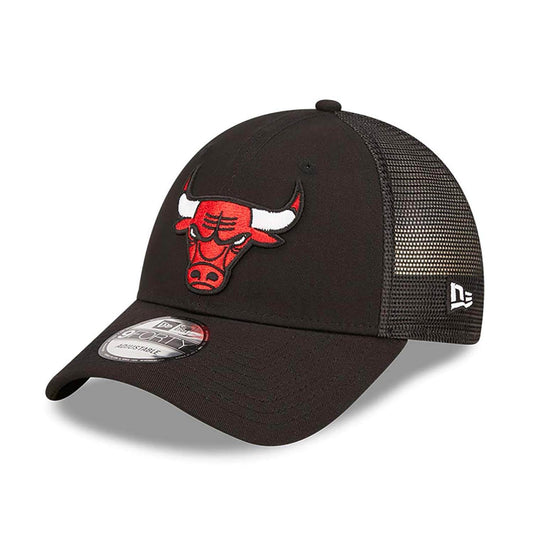 NEW ERA NBA Chicago Bulls Home Field Black 9FORTY A-Frame Trucker Cap Black