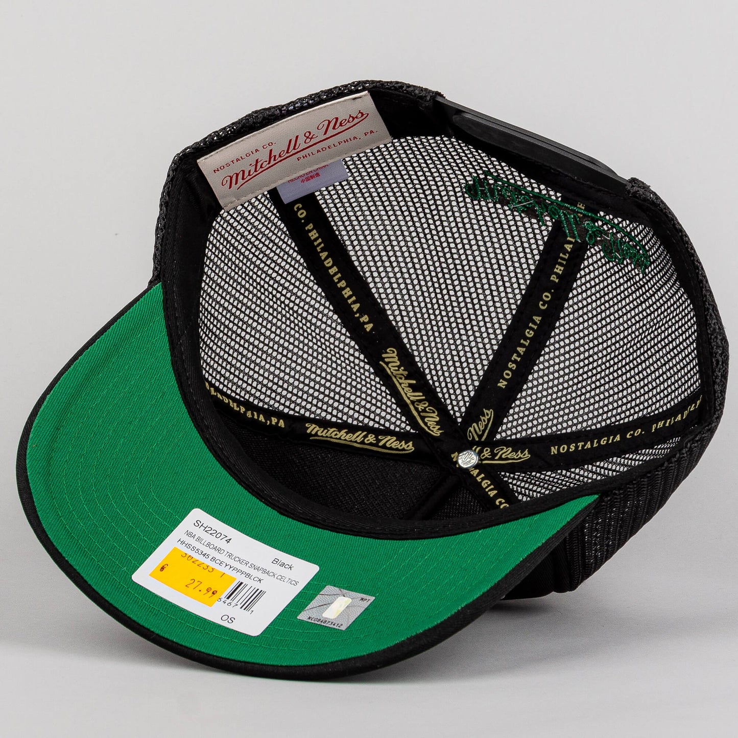 Mitchell & Ness NBA Billboard Trucker Snapback Boston Celtics Black