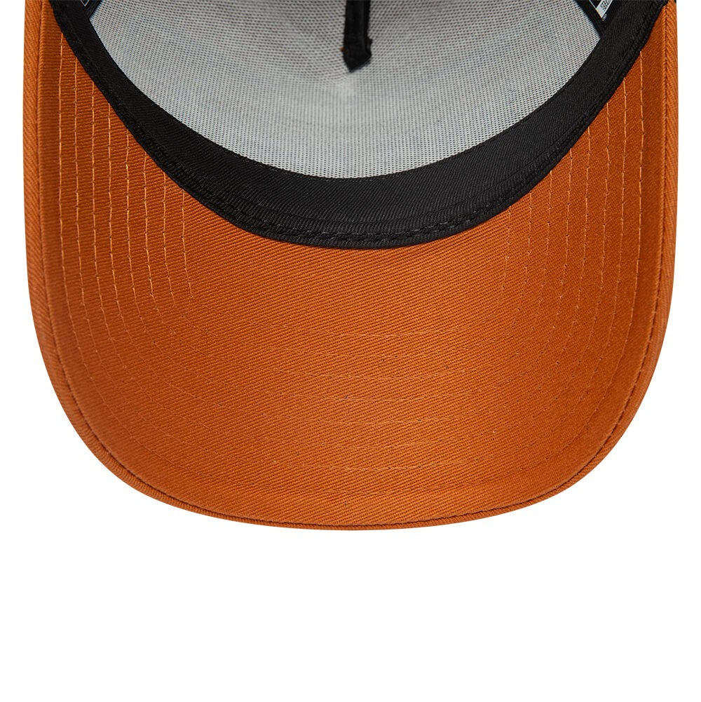 New Era 940 License Plate Orange A-Frame Trucker Cap Orange