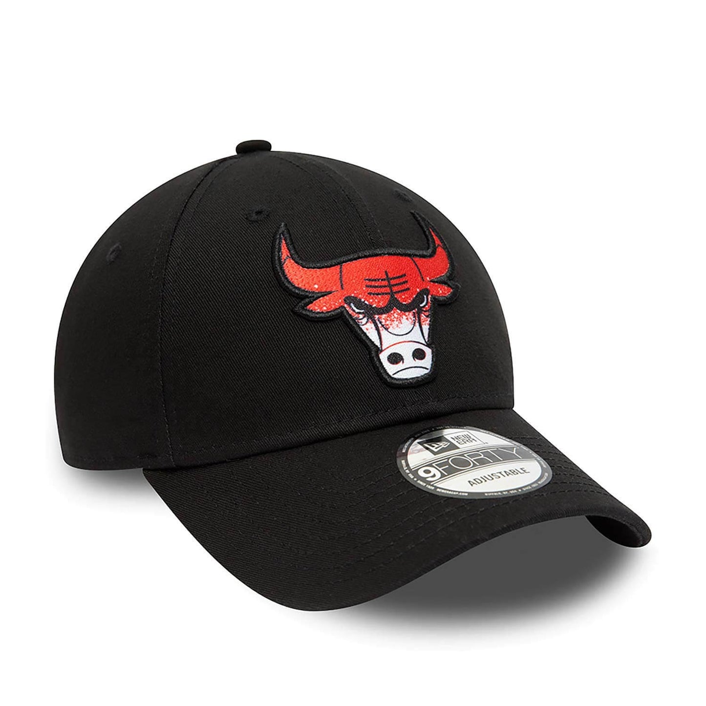 New Era NBA Chicago Bulls Gradient Infill Black 9FORTY Adjustable Cap Black