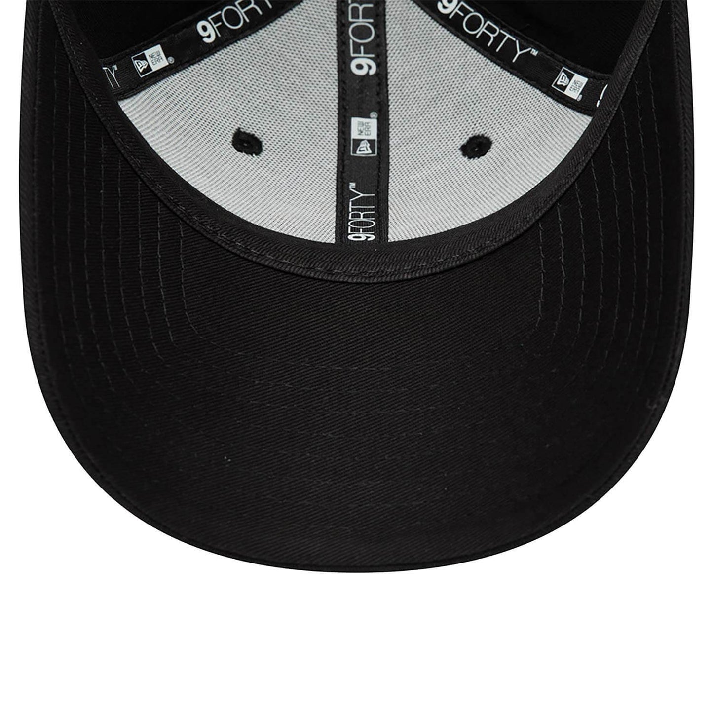 New Era MLB New York Yankees Womens Metallic Logo Black 9FORTY Adjustable Cap Black