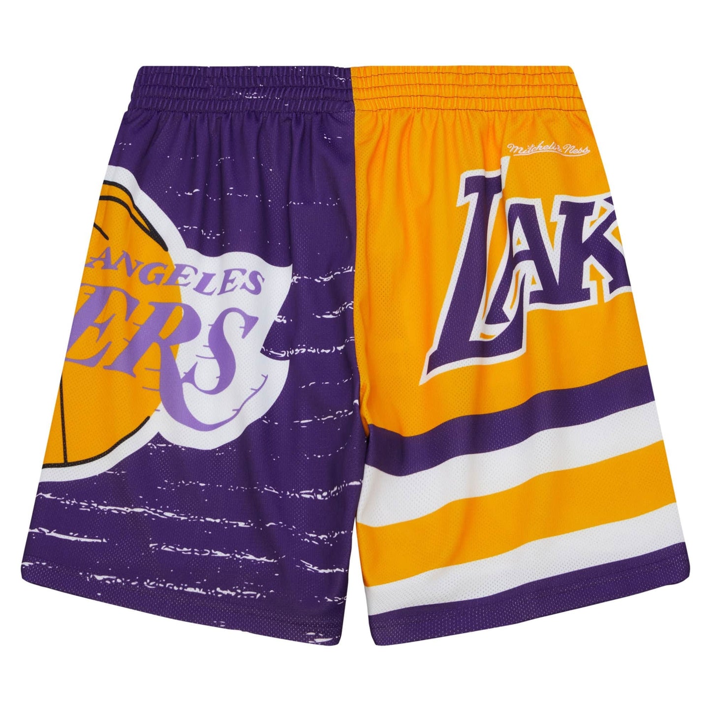 Basketbalové šortky Mitchell & Ness NBA Jumbotron 3.0 Shorts Los Angeles Lakers fialovo/žlté