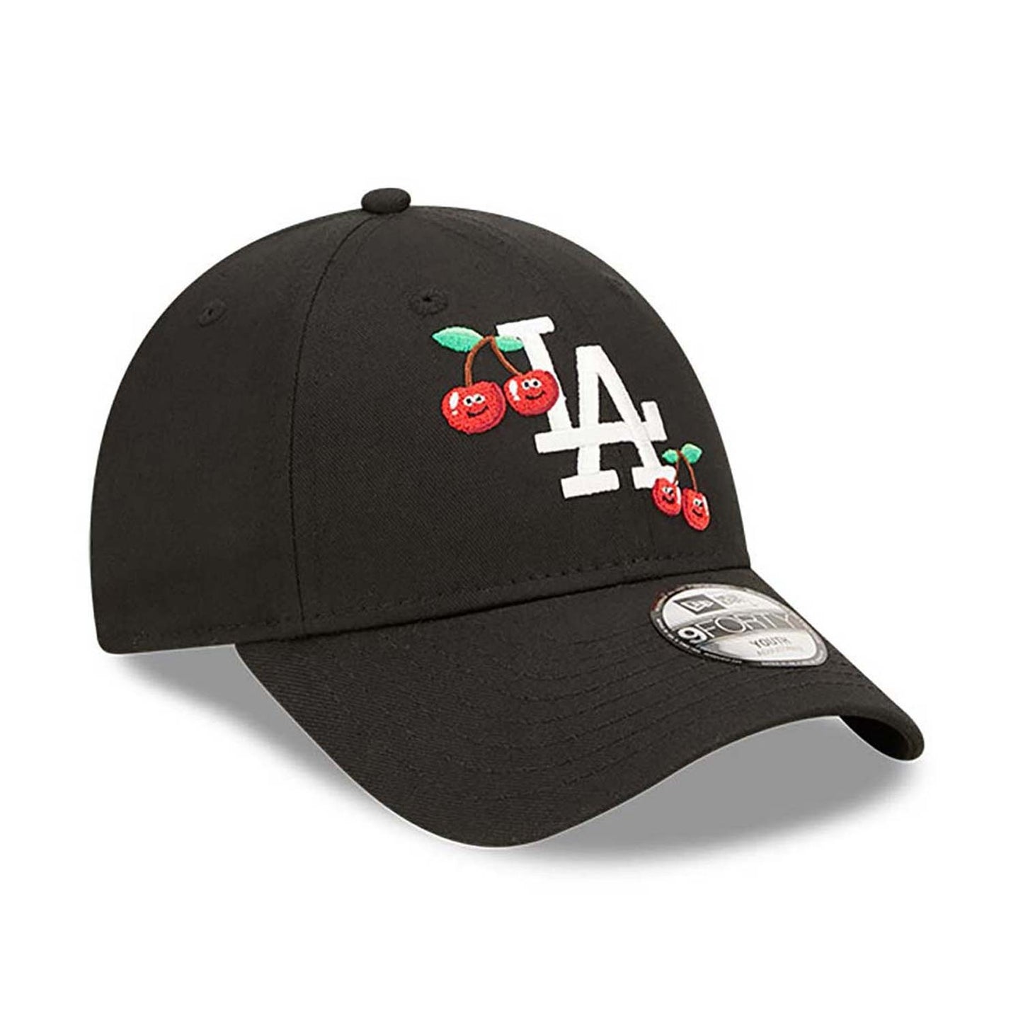 New Era MLB La Dodgers Youth Fruit Icon Black 9Forty Adjustable Cap Black