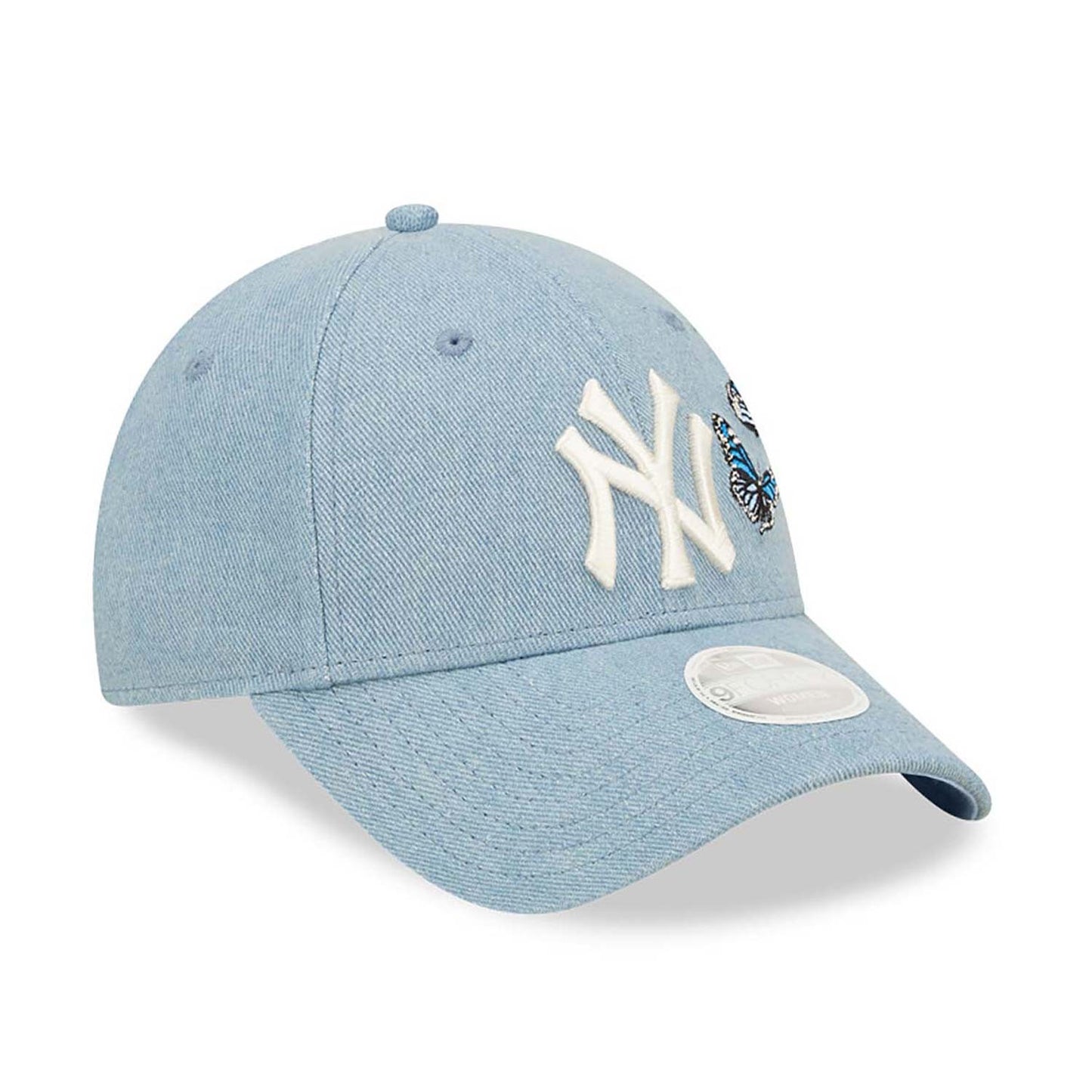 New Era MLB New York Yankees Womens Butterfly Denim Blue 9Forty Adjustable Cap Blue