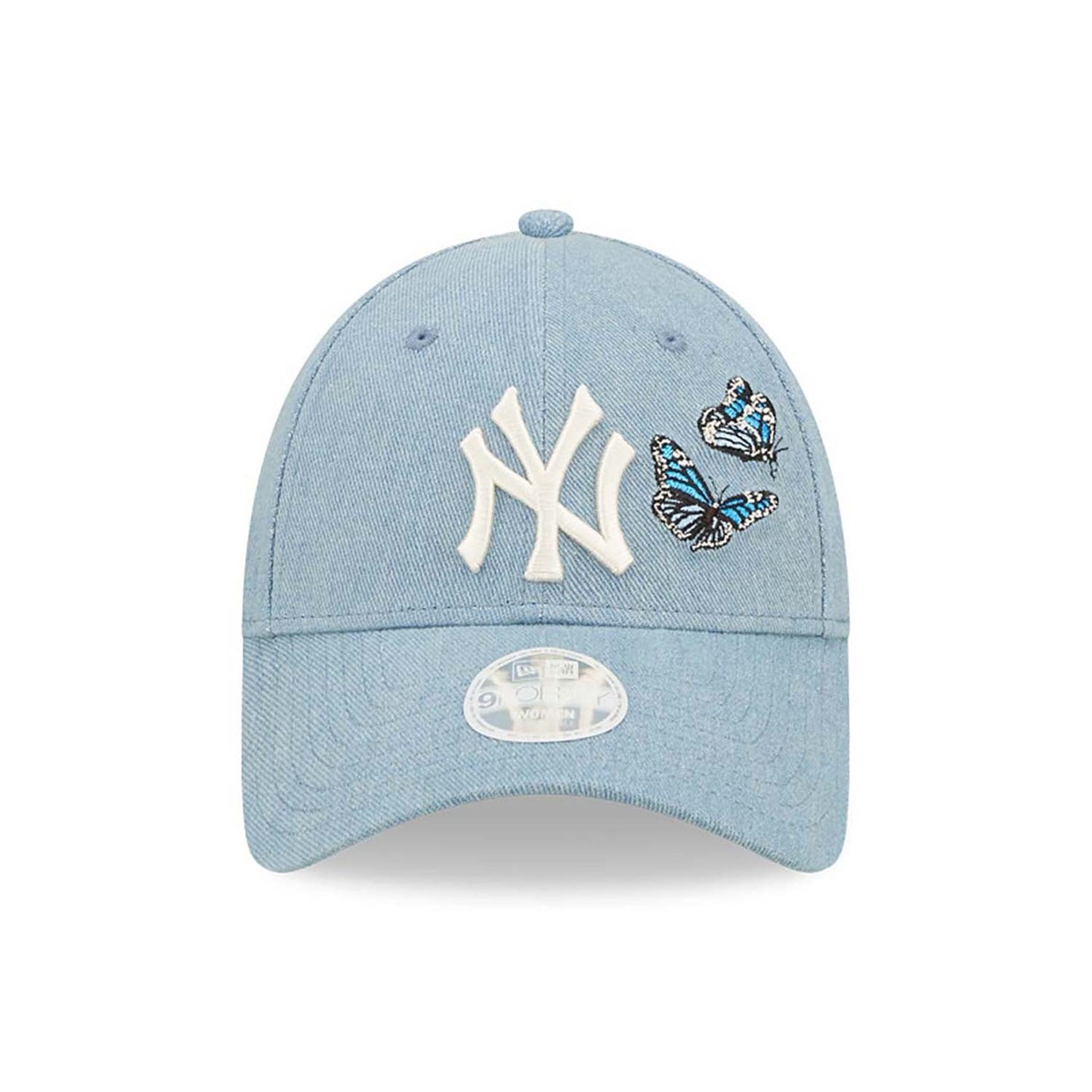 New Era MLB New York Yankees Womens Butterfly Denim Blue 9Forty Adjustable Cap Blue