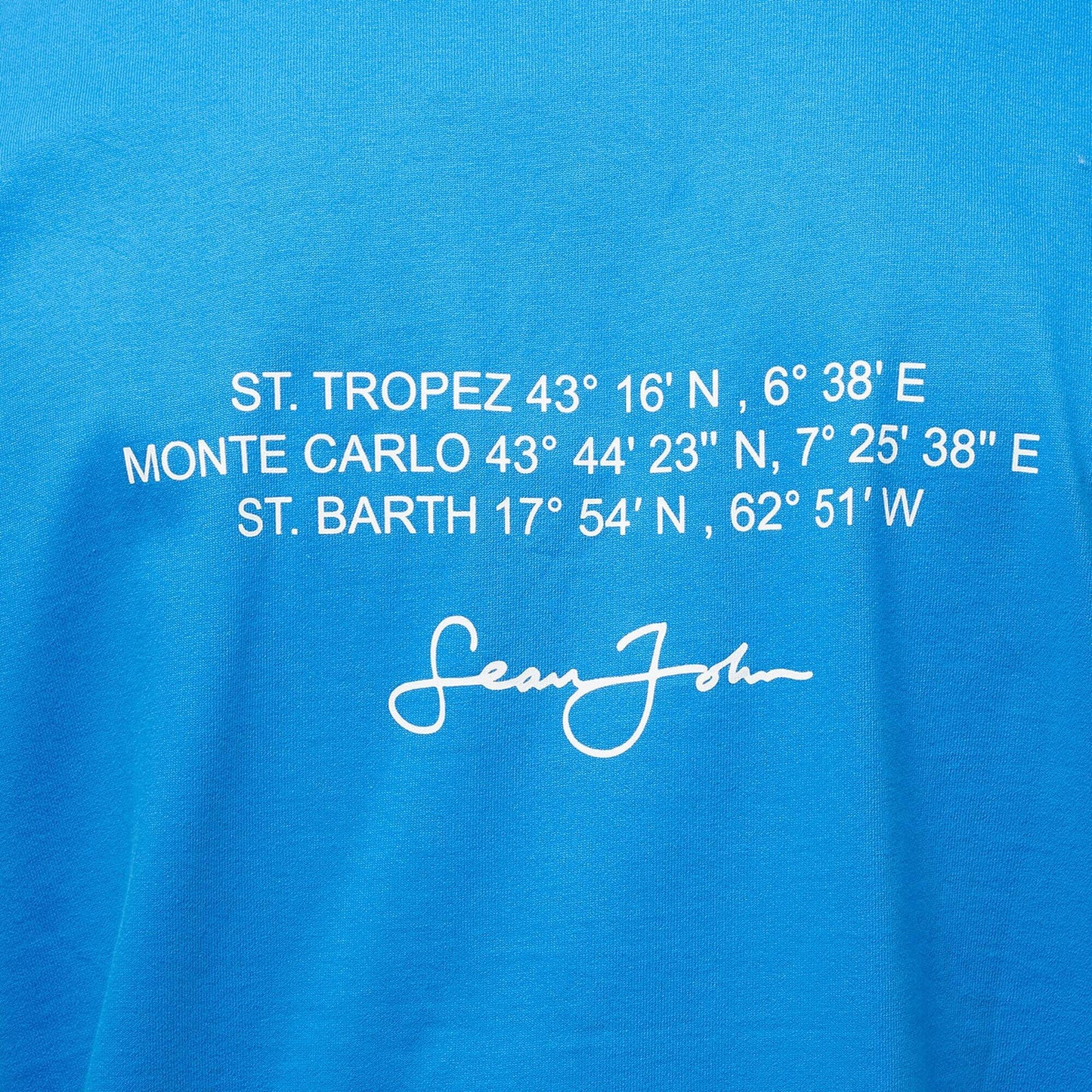 Sean John SJ Old English Logo Yacht Club Tee blue