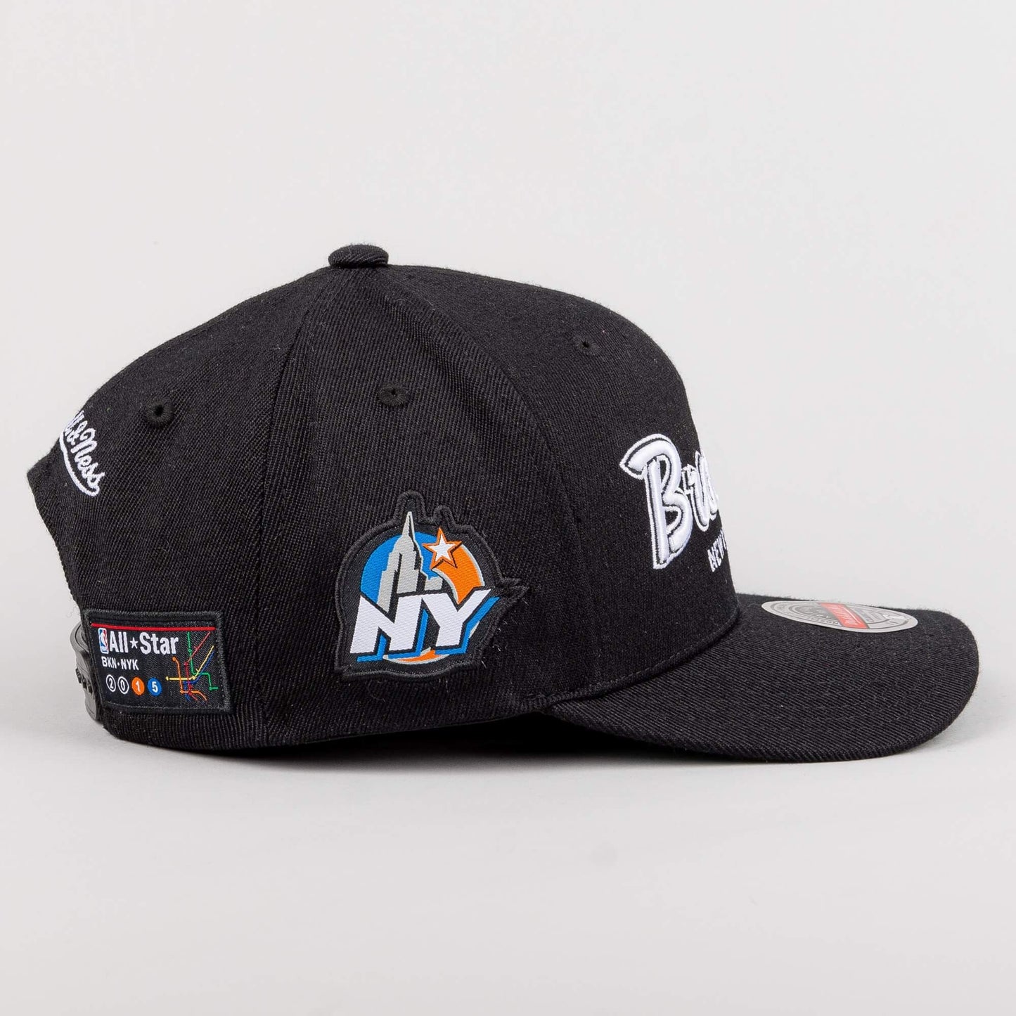 Mitchell & Ness NBA Allstar Script Patch Classic Red Brooklyn Nets Black