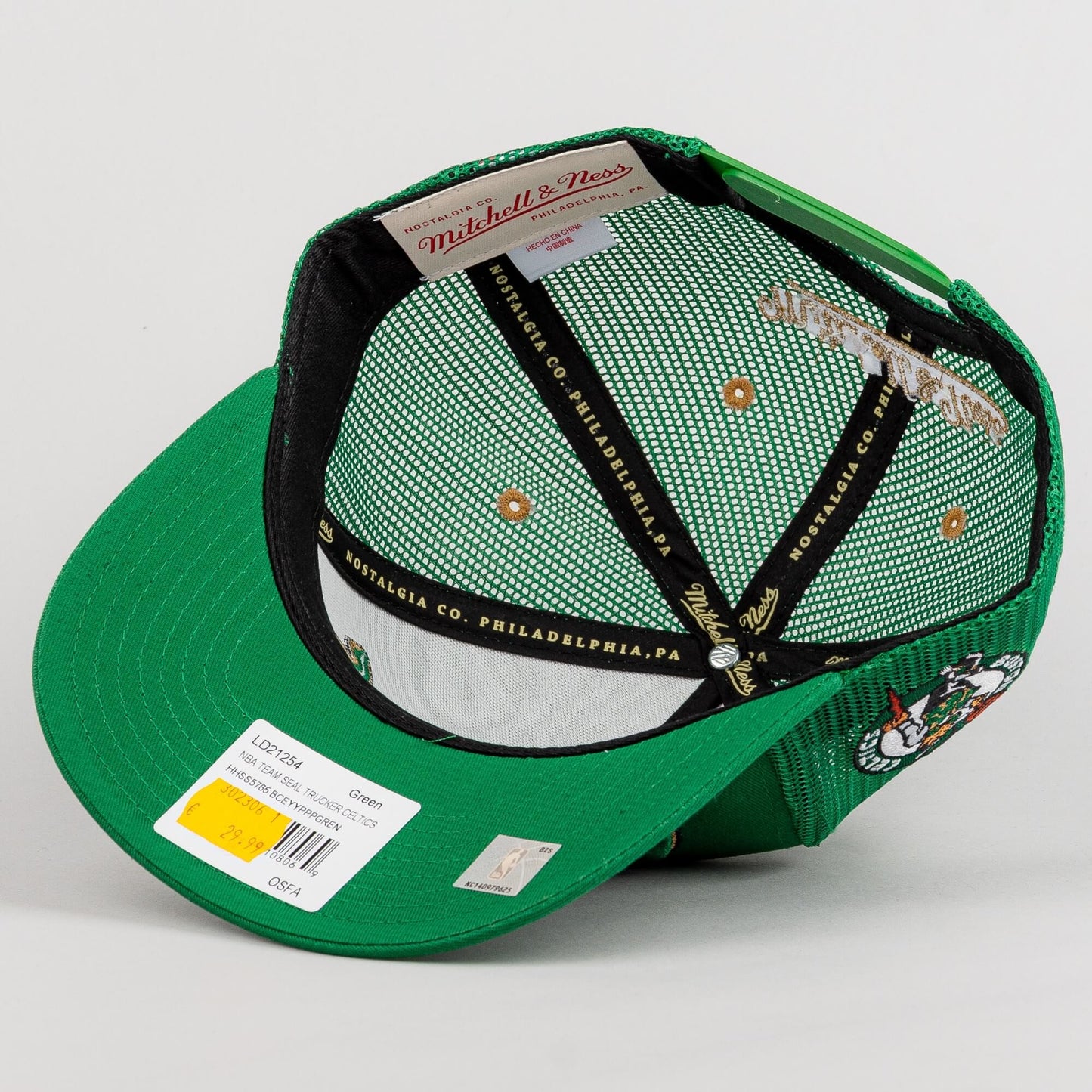 Mitchell & Ness NBA Team Seal Trucker Boston Celtics Green