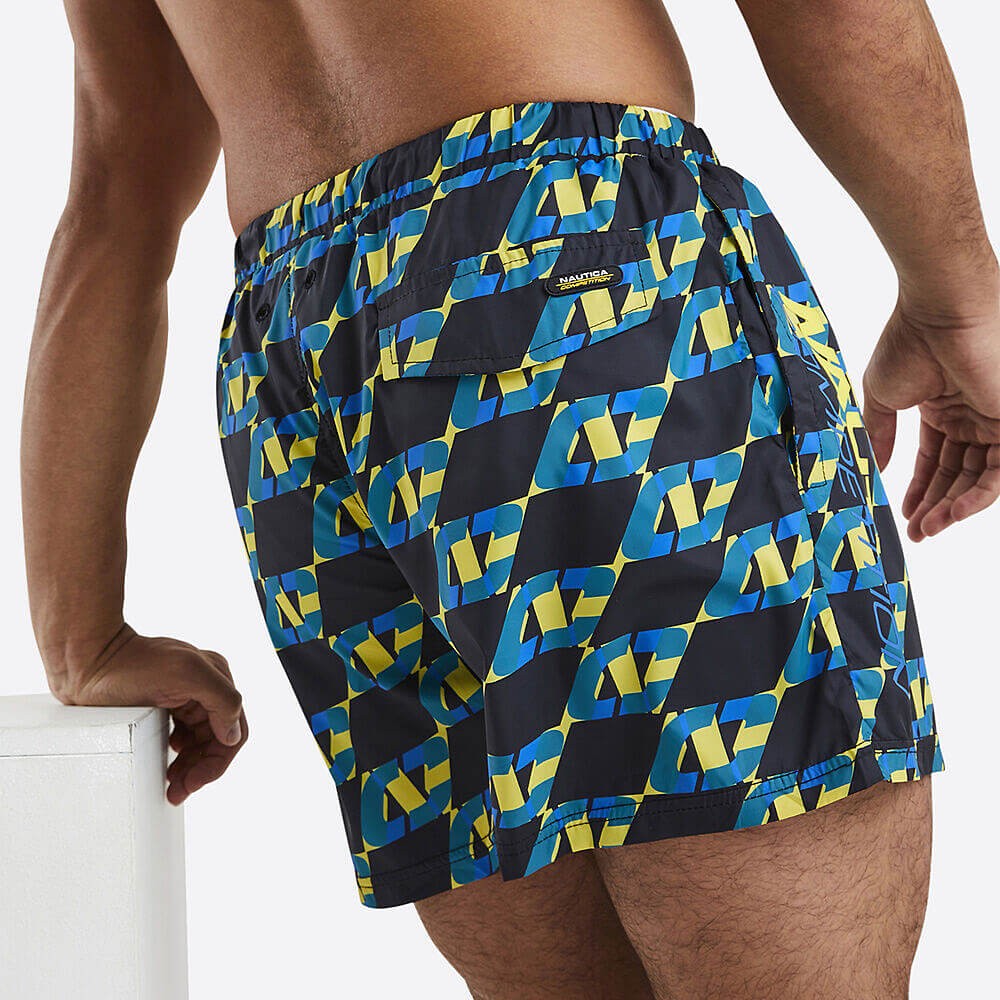 Plavecké šortky Nautica Competition Port Davy 4'' Swim Short vzorované