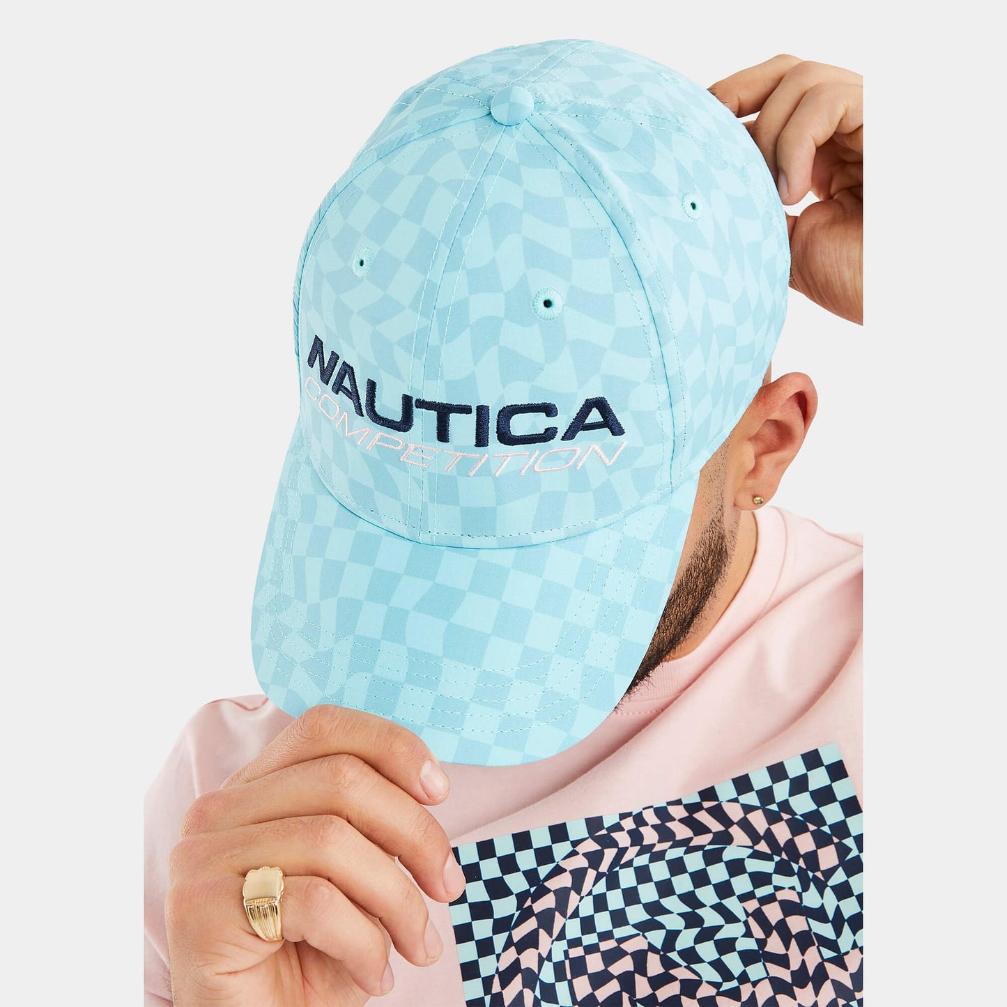 Nautica Competition Captain Snapback Cap Aqua