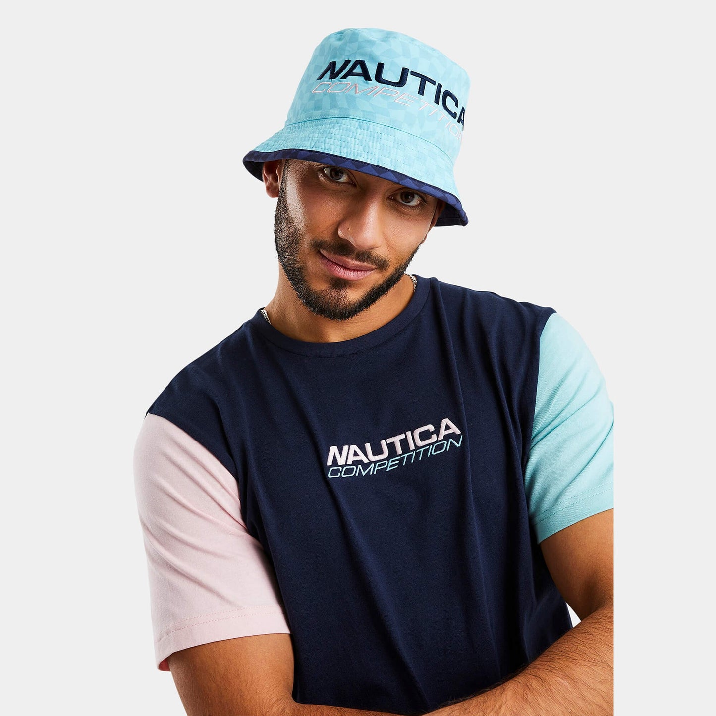 Nautica Competition Dales Reversible Bucket Hat Navy/Aqua