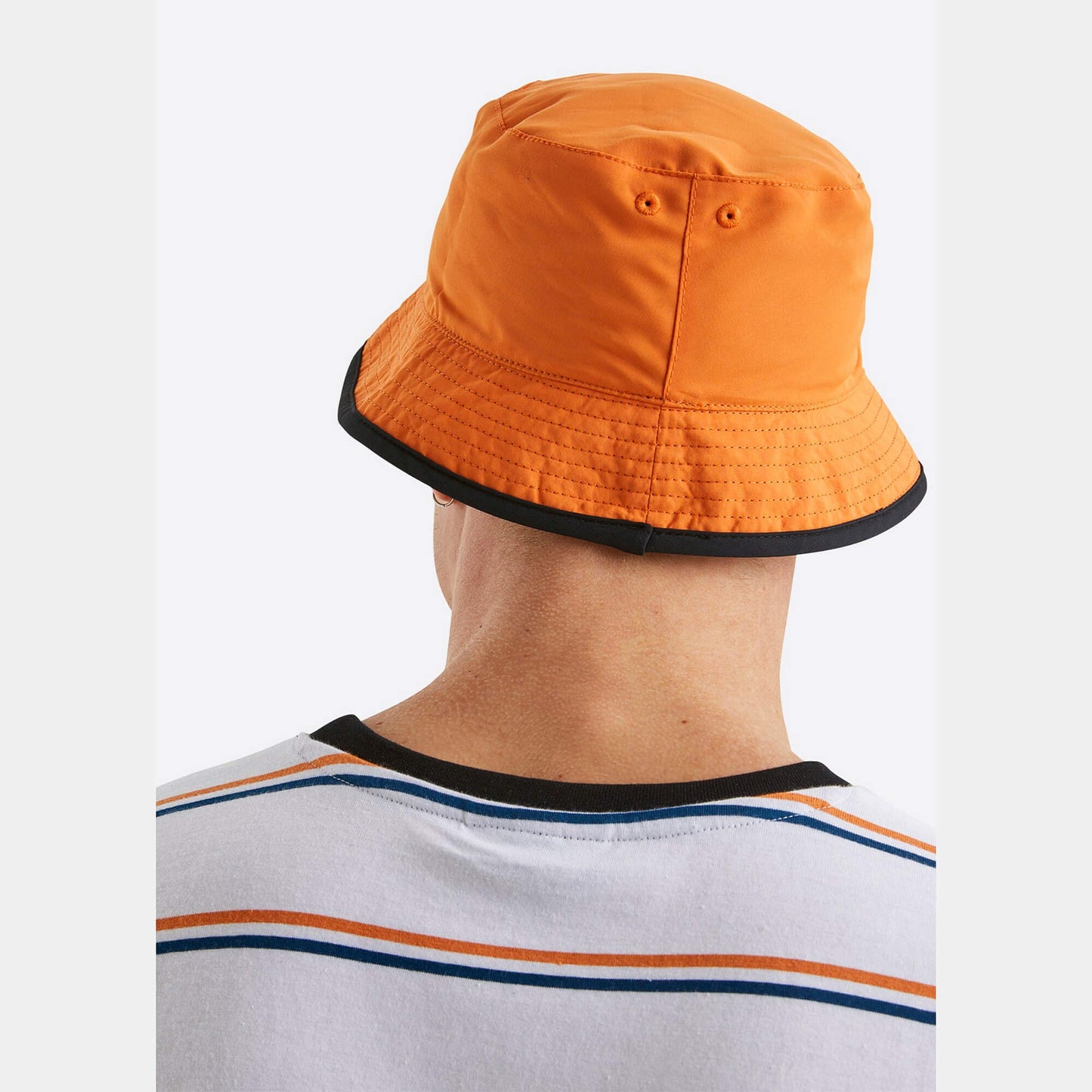 Nautica Aral Reversible Bucket Hat Black/Orange