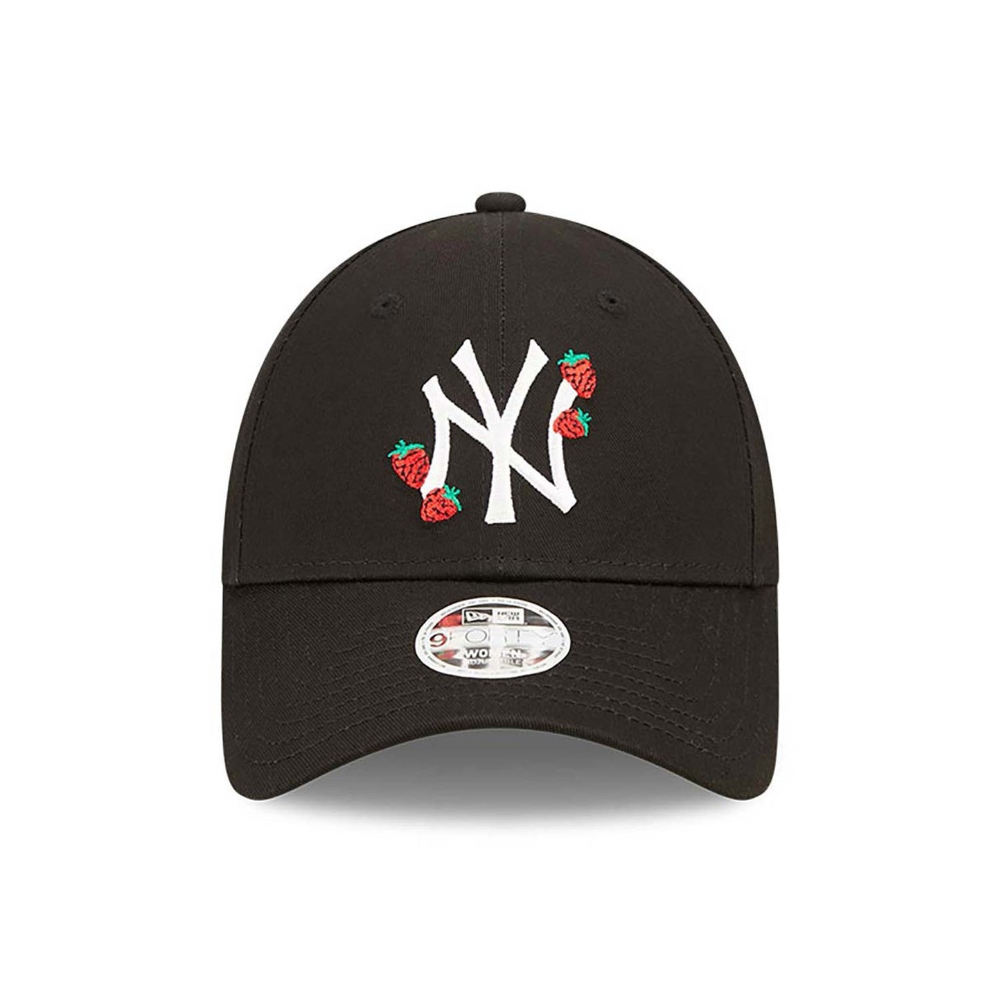 New Era MLB New York Yankees Womens Strawberry Black 9FORTY Adjustable Cap