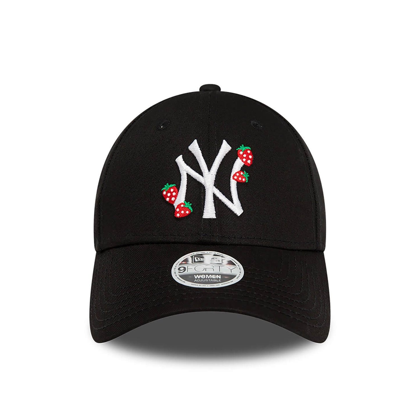 New Era MLB New York Yankees Womens Strawberry Black 9FORTY Adjustable Cap