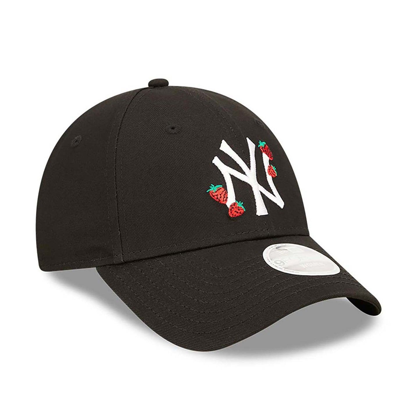 New Era MLB New York Yankees Womens Strawberry Black 9FORTY Adjustable Cap