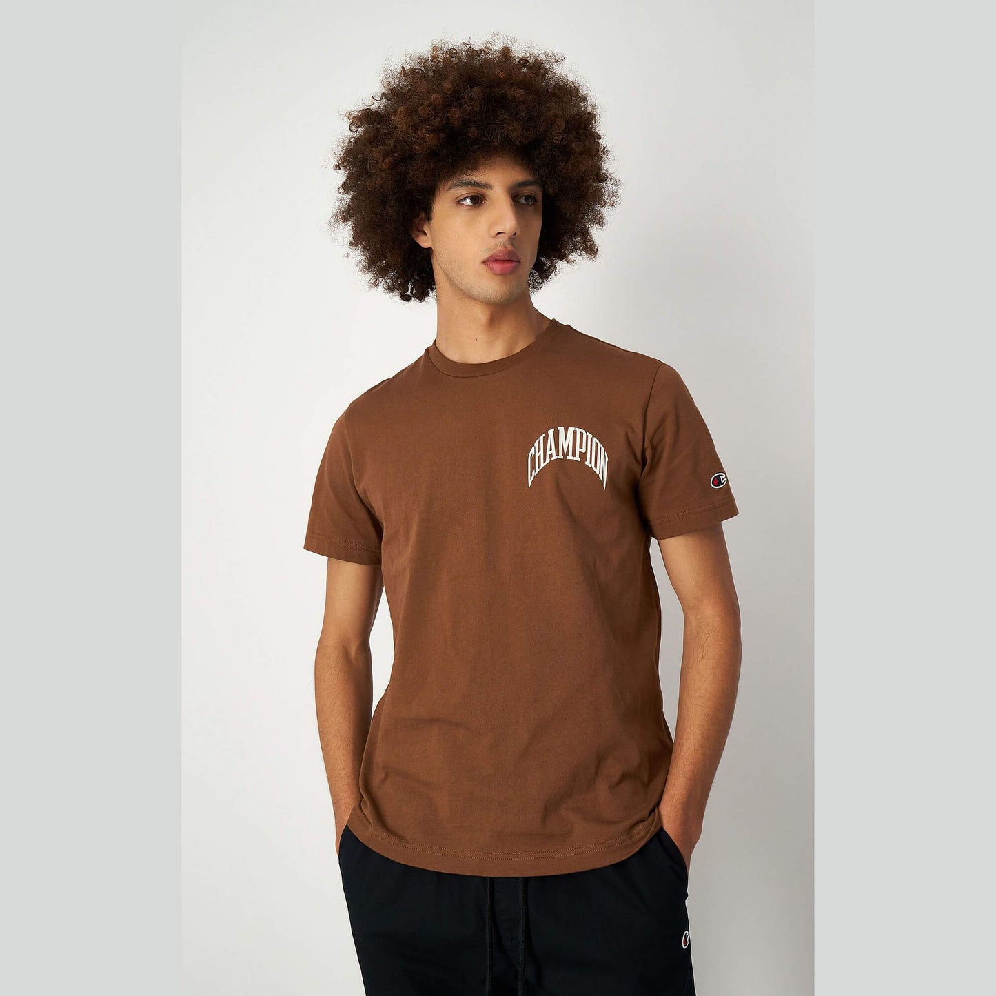 Champion Knitted crewneck t-shirt Brown