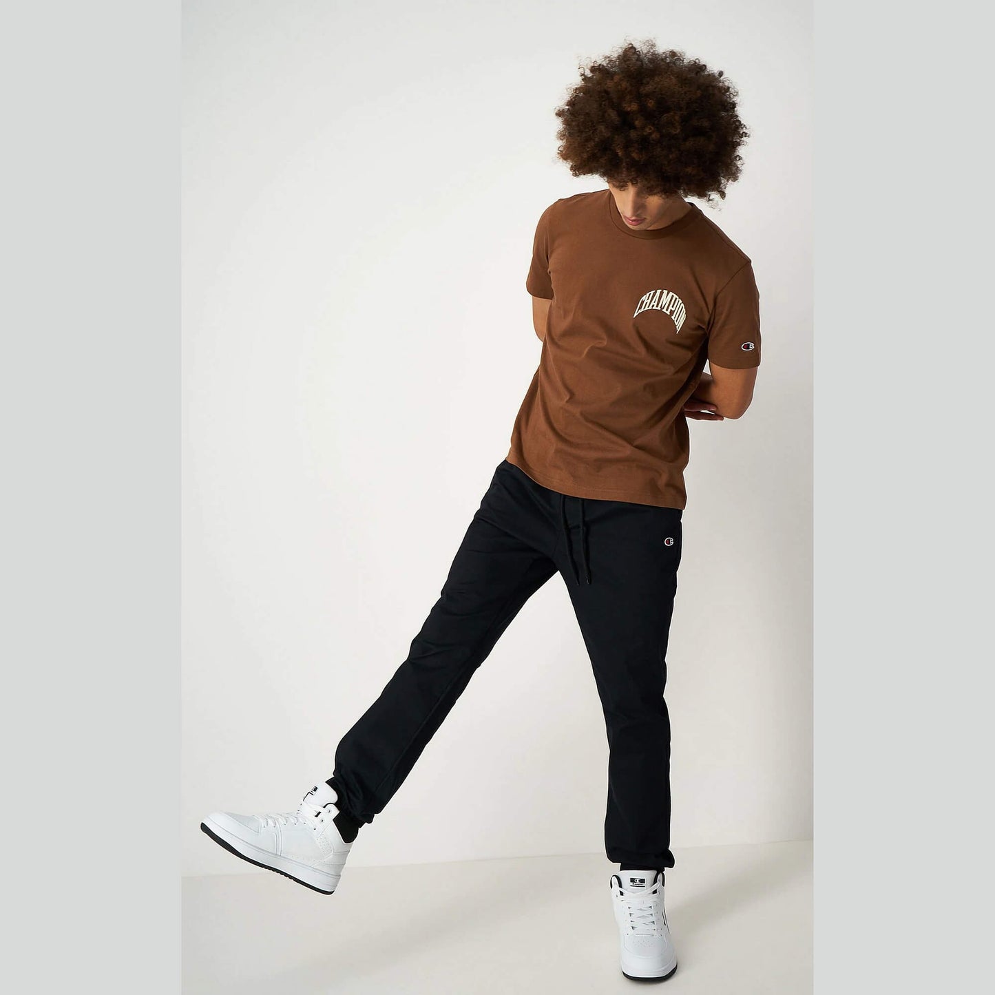 Champion Knitted crewneck t-shirt Brown