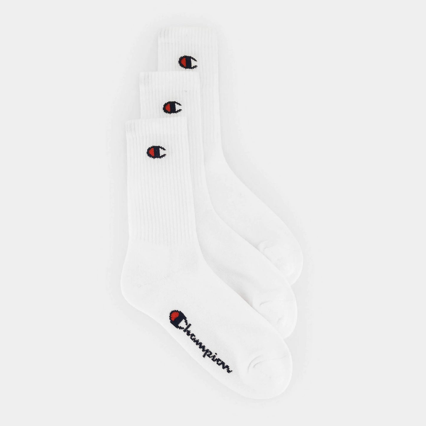 Champion 3pk crew socks White/White/White