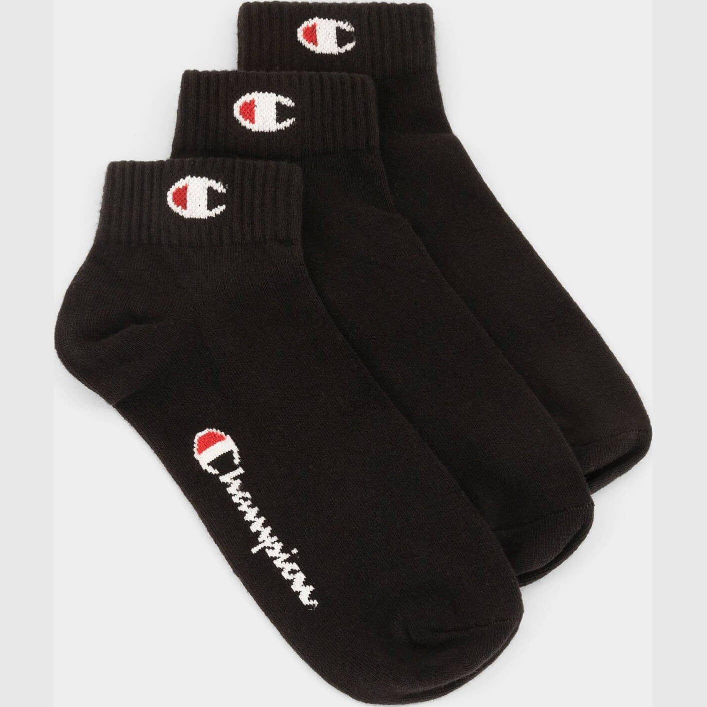 Champion 3pk quarter socks Black/Black/Black