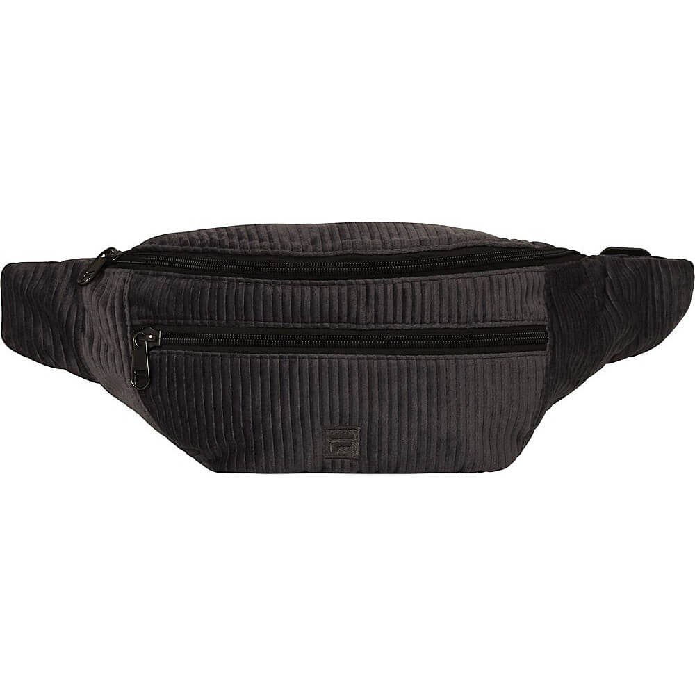 FILA CUIABA Velvet Double zipper Waistbag Iron Gate