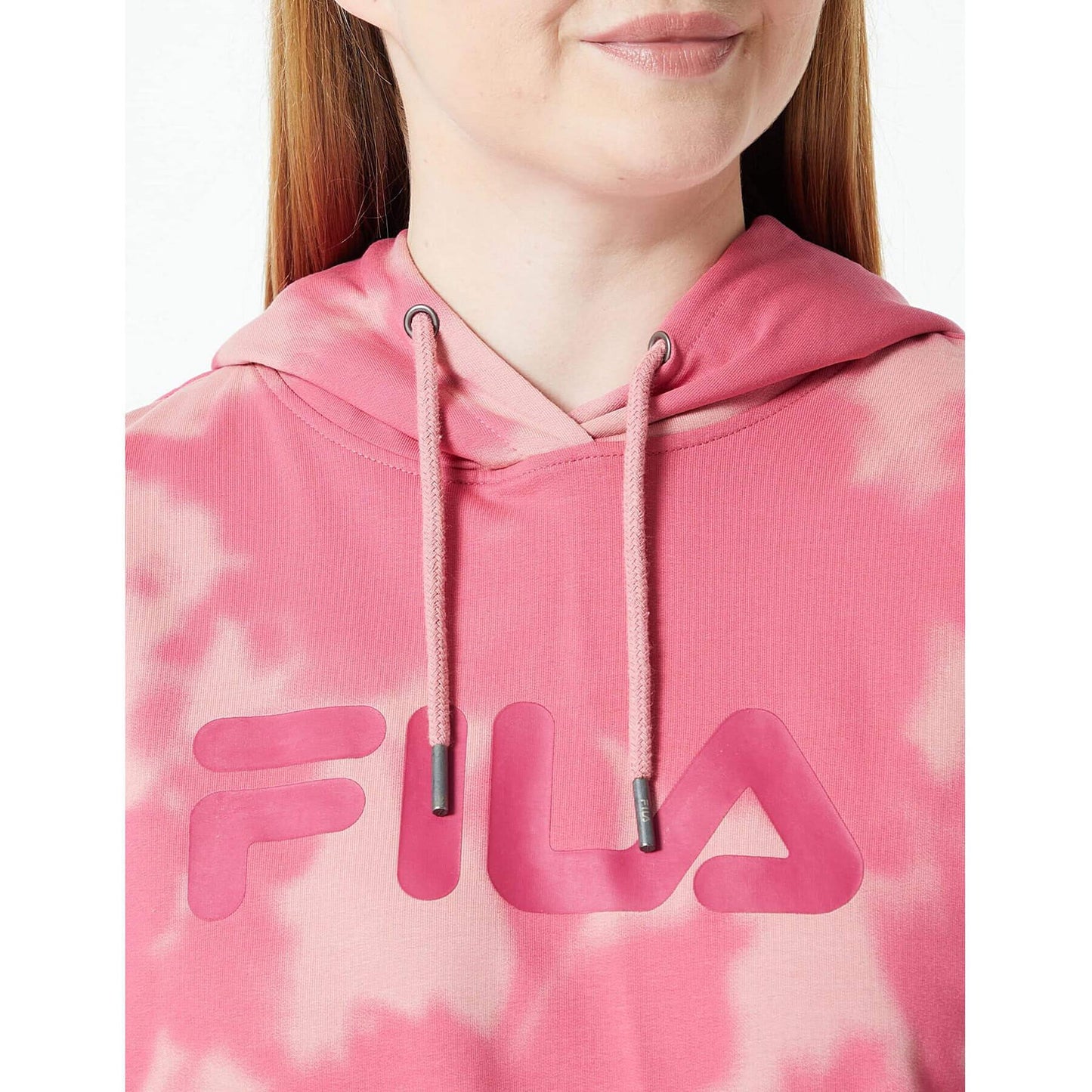 Dámska mikina s kapucňou Fila BERMEL AOP sweat hoodie ružový vzor