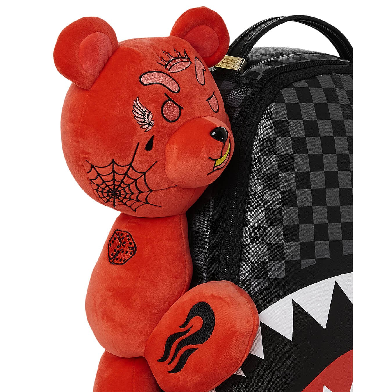 Sprayground Diablo (Bearhug) Plush Wraparound Backpack (Dlxv) Black