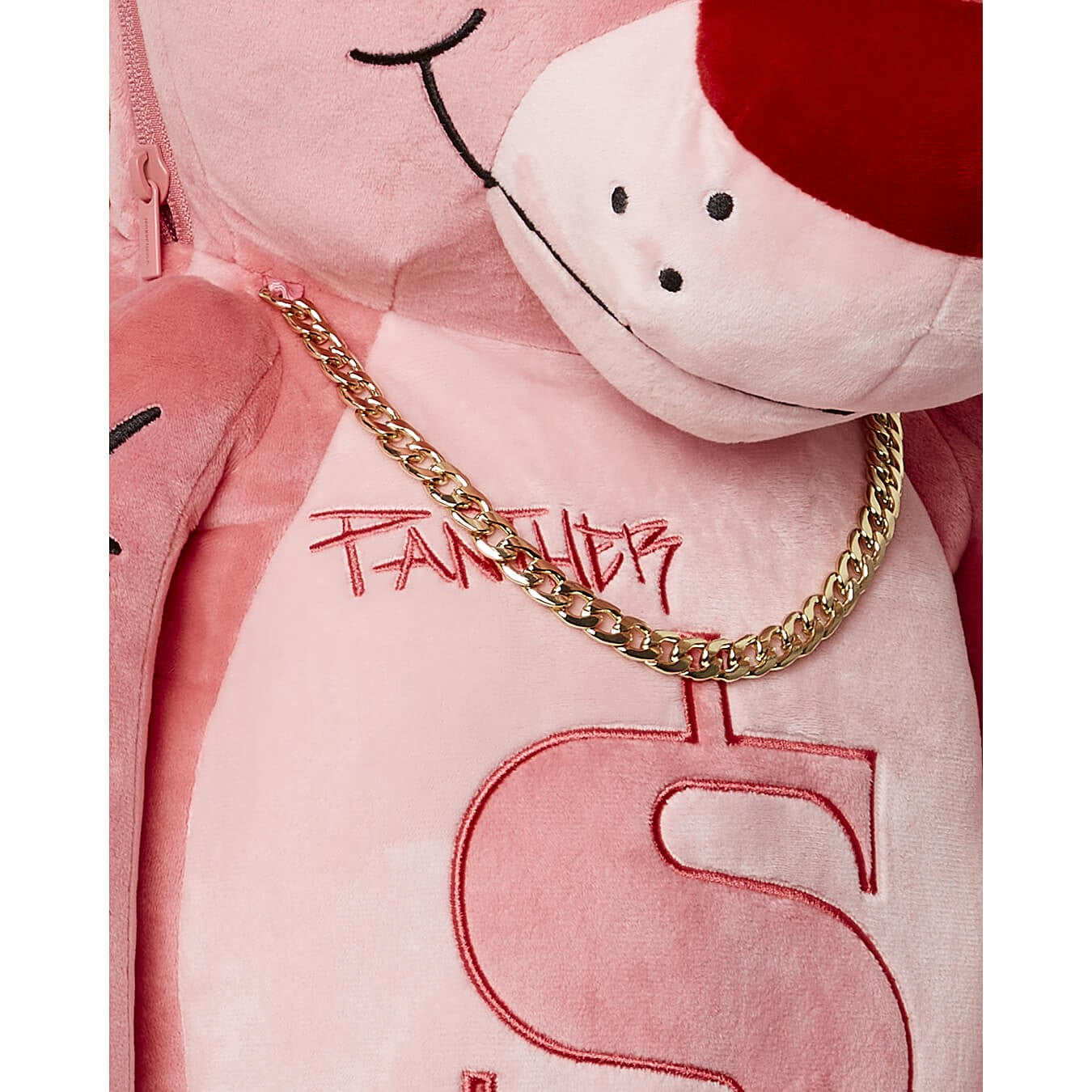 Sprayground Pink Panther Up To No Good Teddy (Money)Bear Backpack Pink