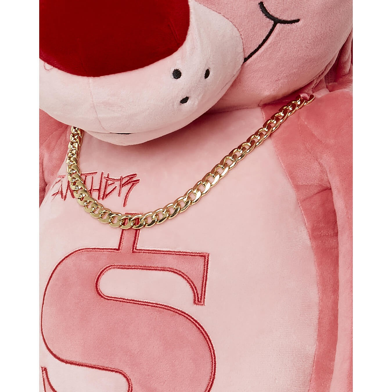 Sprayground Pink Panther Up To No Good Teddy (Money)Bear Backpack Pink