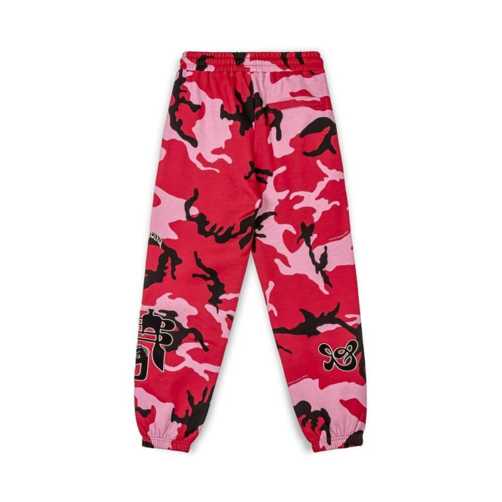 Grimey Wear All Over Print Tusker Temple Sweatpants Red