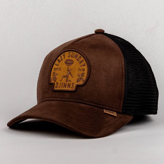 DJINN'S Trucker Cap HFT Lazy Classic Coffee