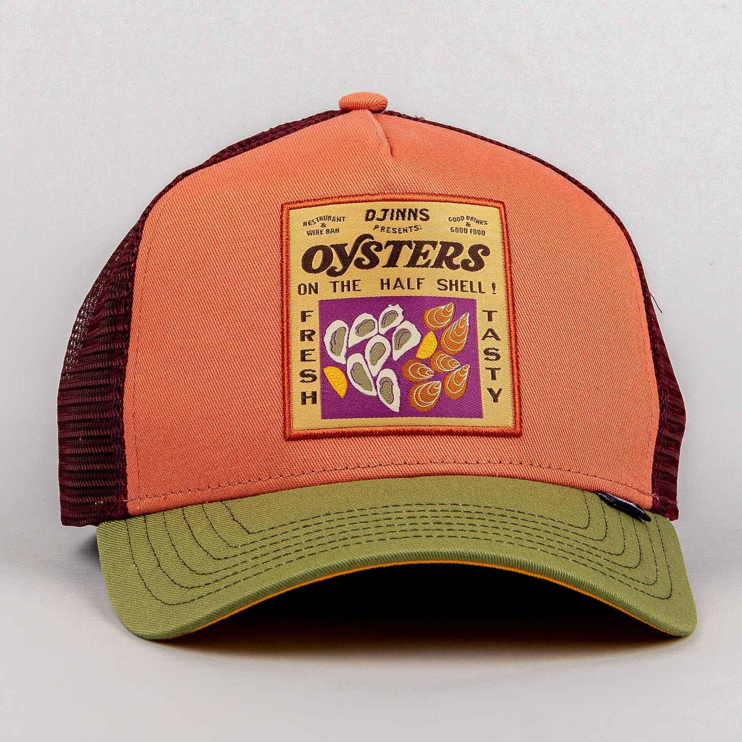 DJINN'S Trucker Cap HFT Food Oysters Ginger/Light Olive