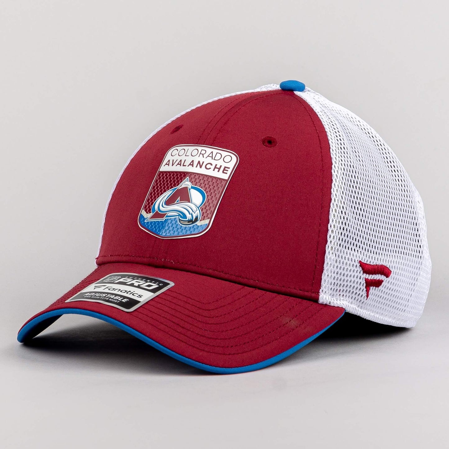 Fanatics NHL Draft Cap Colorado Avalanche Authentic Pro Draft Structured Trucker-Podium Aviator Blue/White