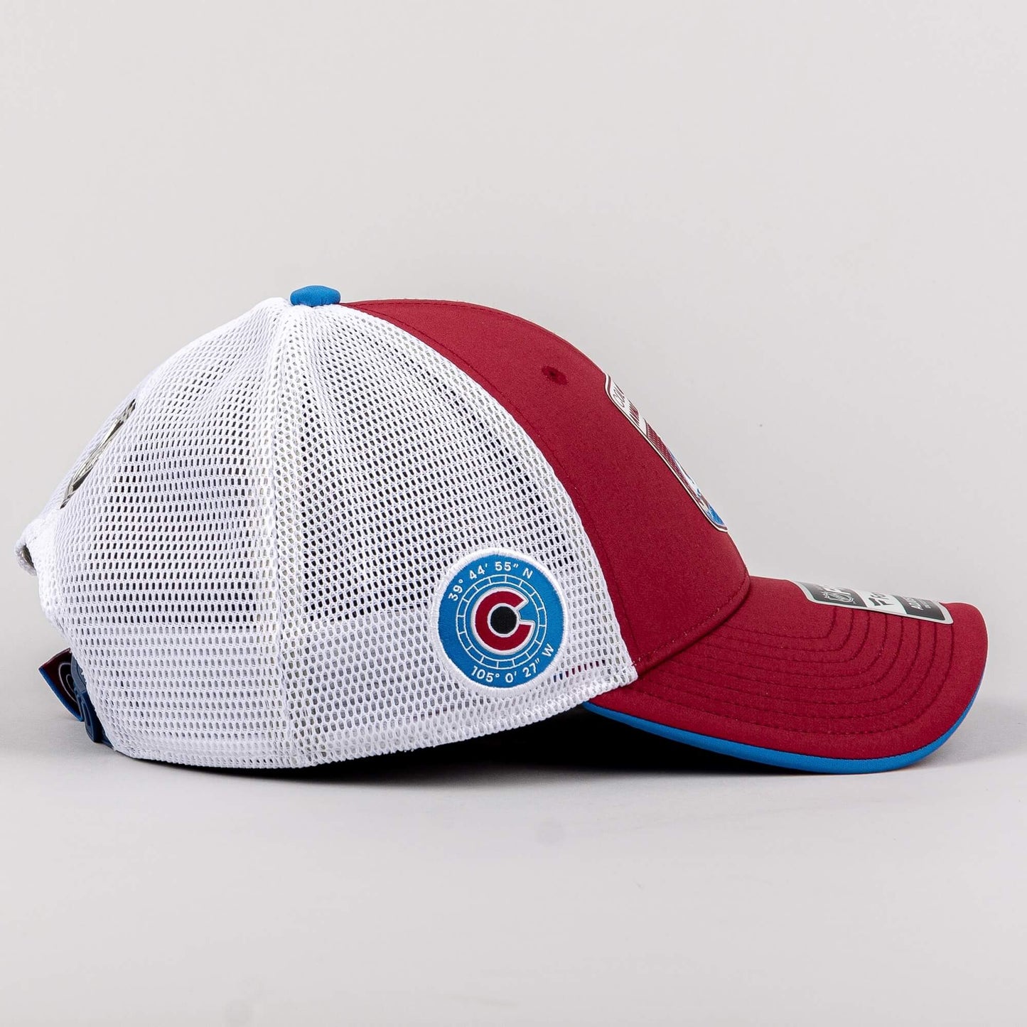 Fanatics NHL Draft Cap Colorado Avalanche Authentic Pro Draft Structured Trucker-Podium Aviator Blue/White