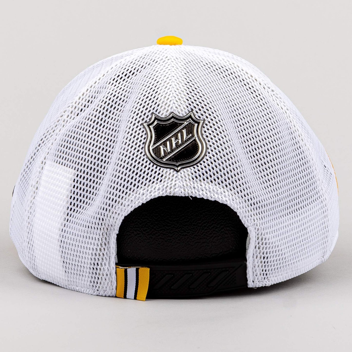 Fanatics NHL Draft Cap Boston Bruins Authentic Pro Draft Structured Trucker-Podium Black/White