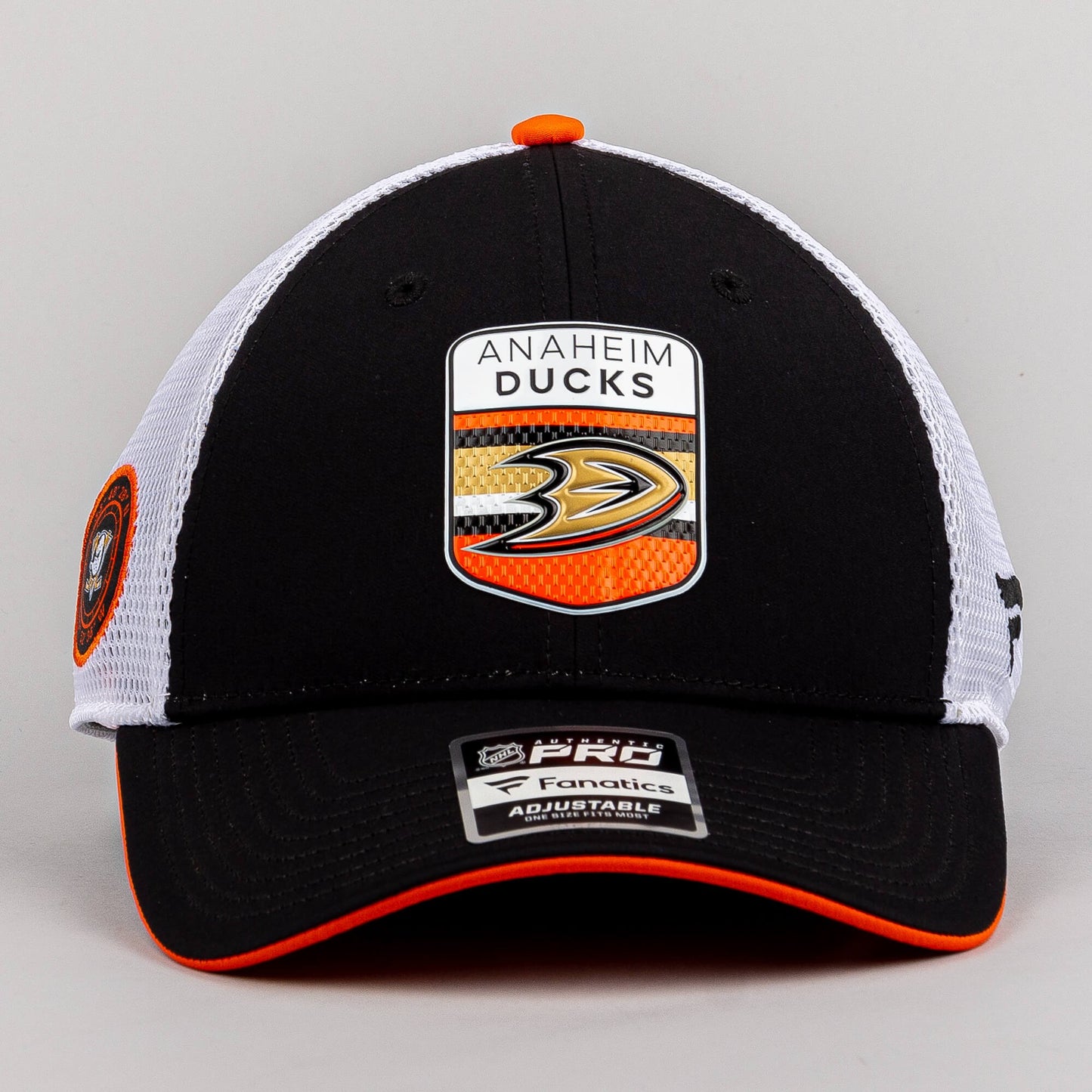 Šiltovka so sieťkou Fanatics NHL Authentic Pro Draft Structured Anaheim Ducks čierna