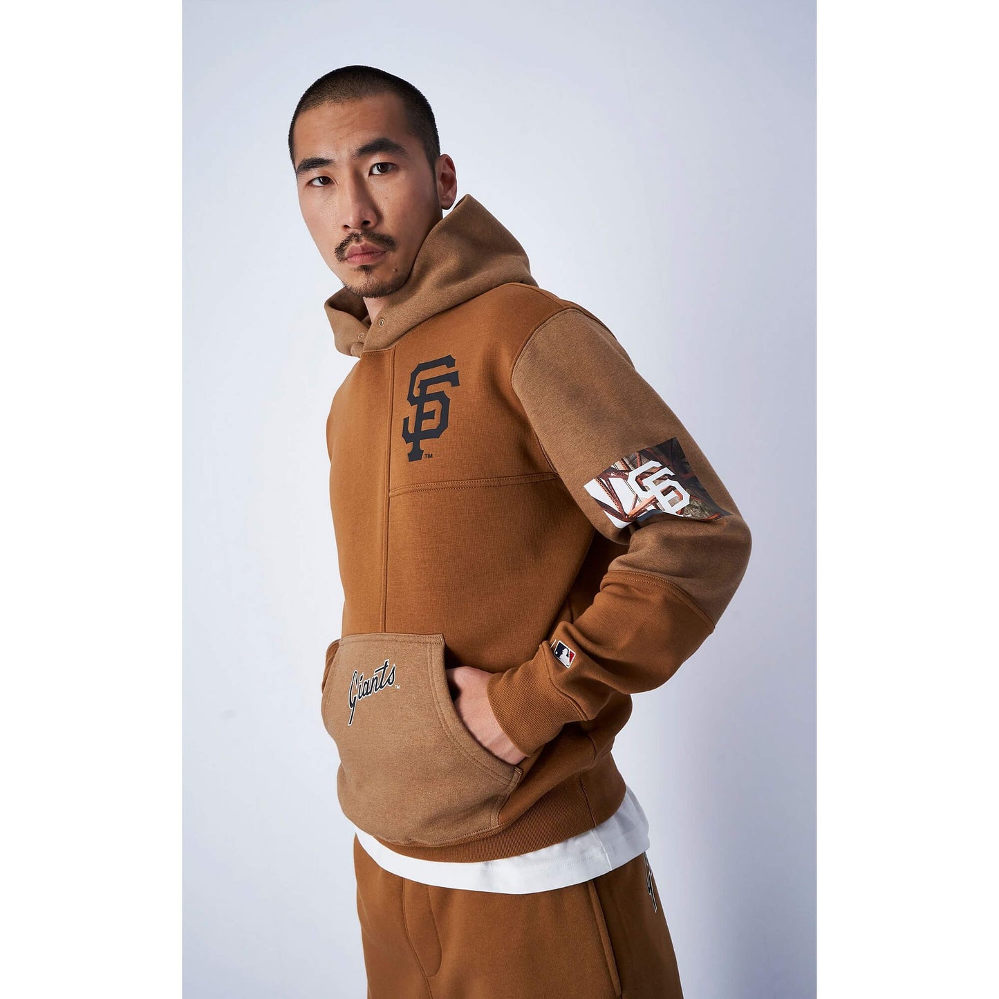 Champion MLB Roc Hooded Sweatshirt Brown