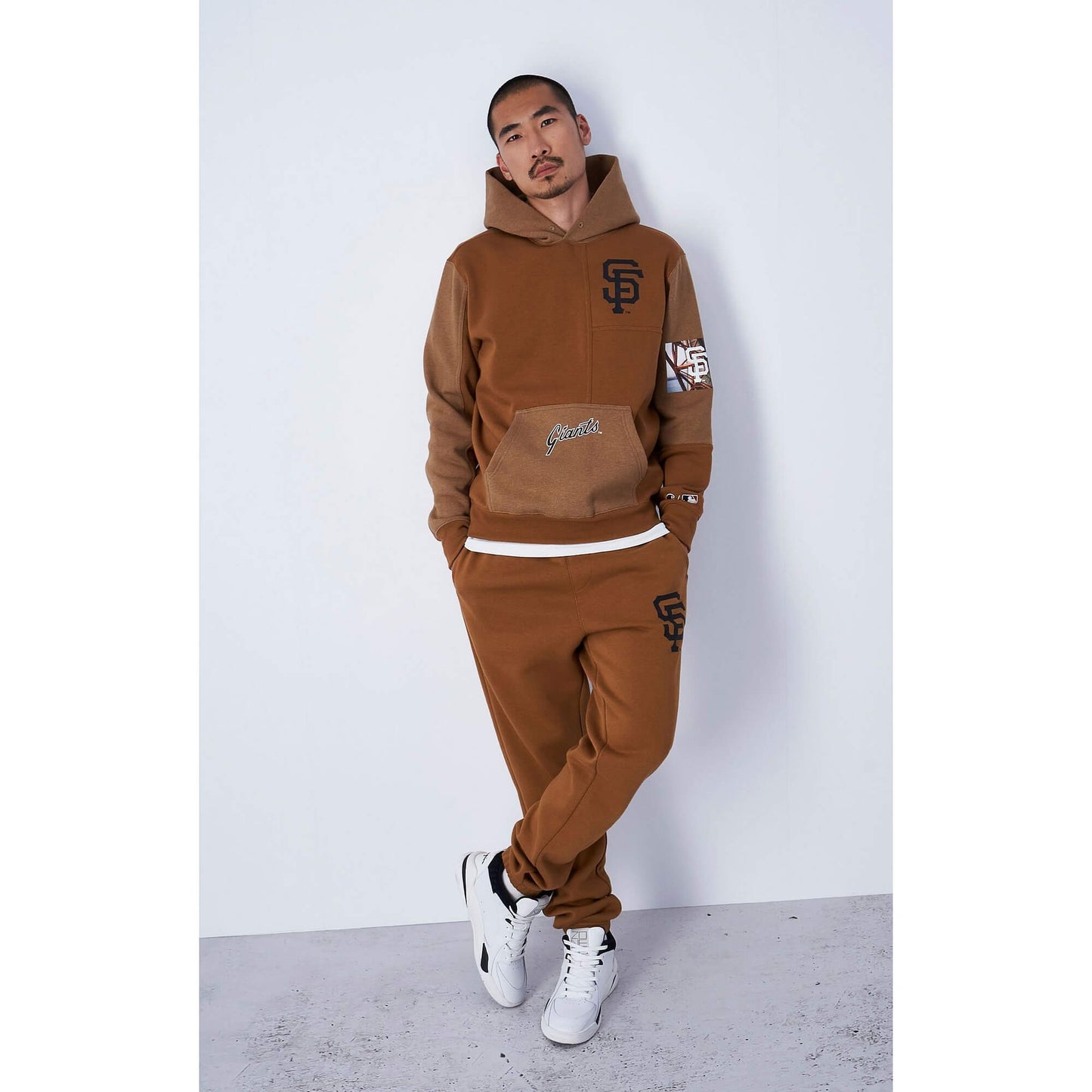 Champion MLB Roc Hooded Sweatshirt Brown