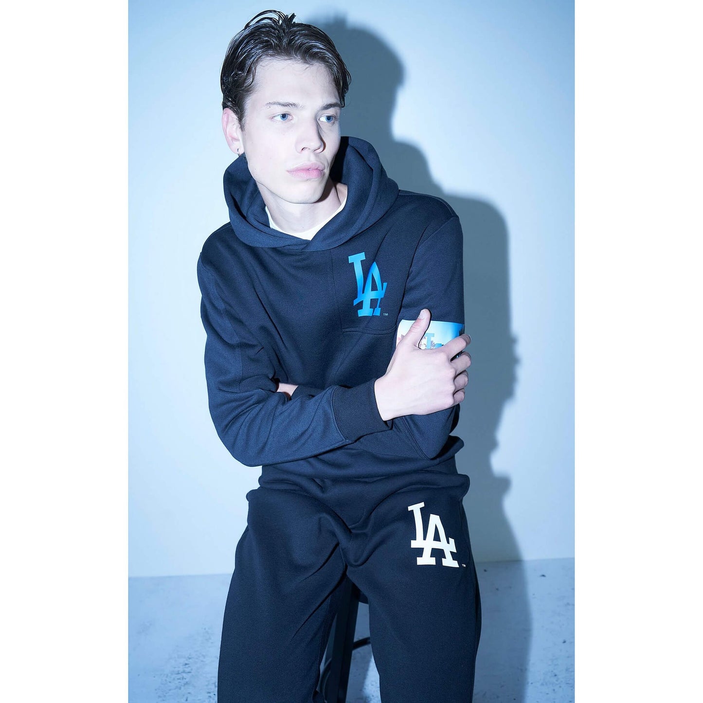 Mikina s kapucňou Champion MLB Roc Hooded Sweatshirt čierna