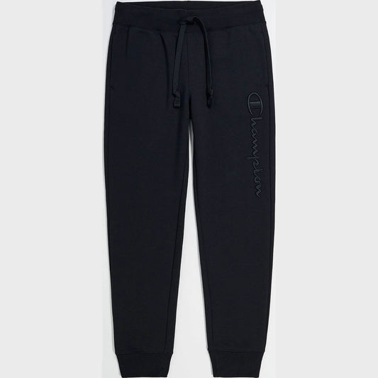 Champion Logo Rib Cuff Pants Black