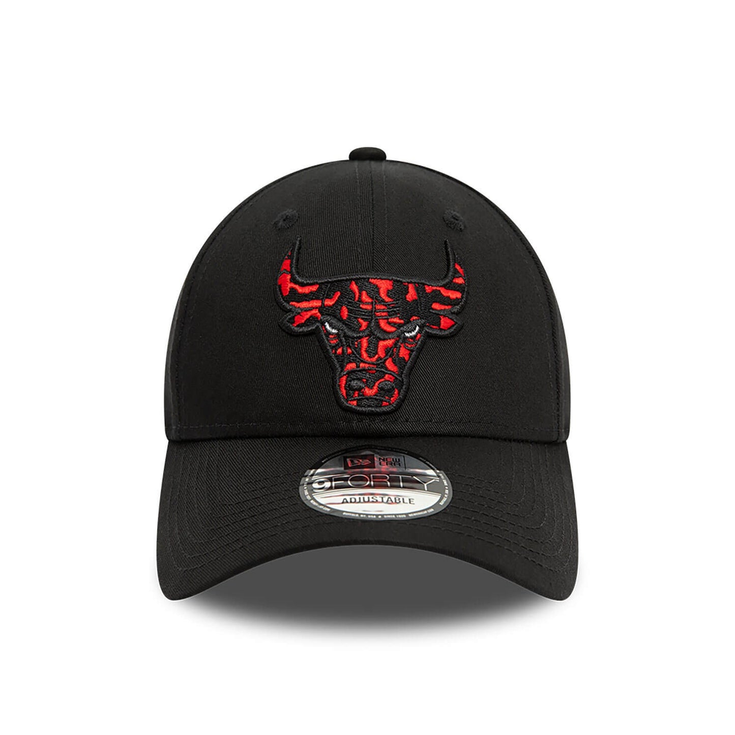 New Era NBA Chicago Bulls Seasonal Infill Black 9FORTY Adjustable Cap