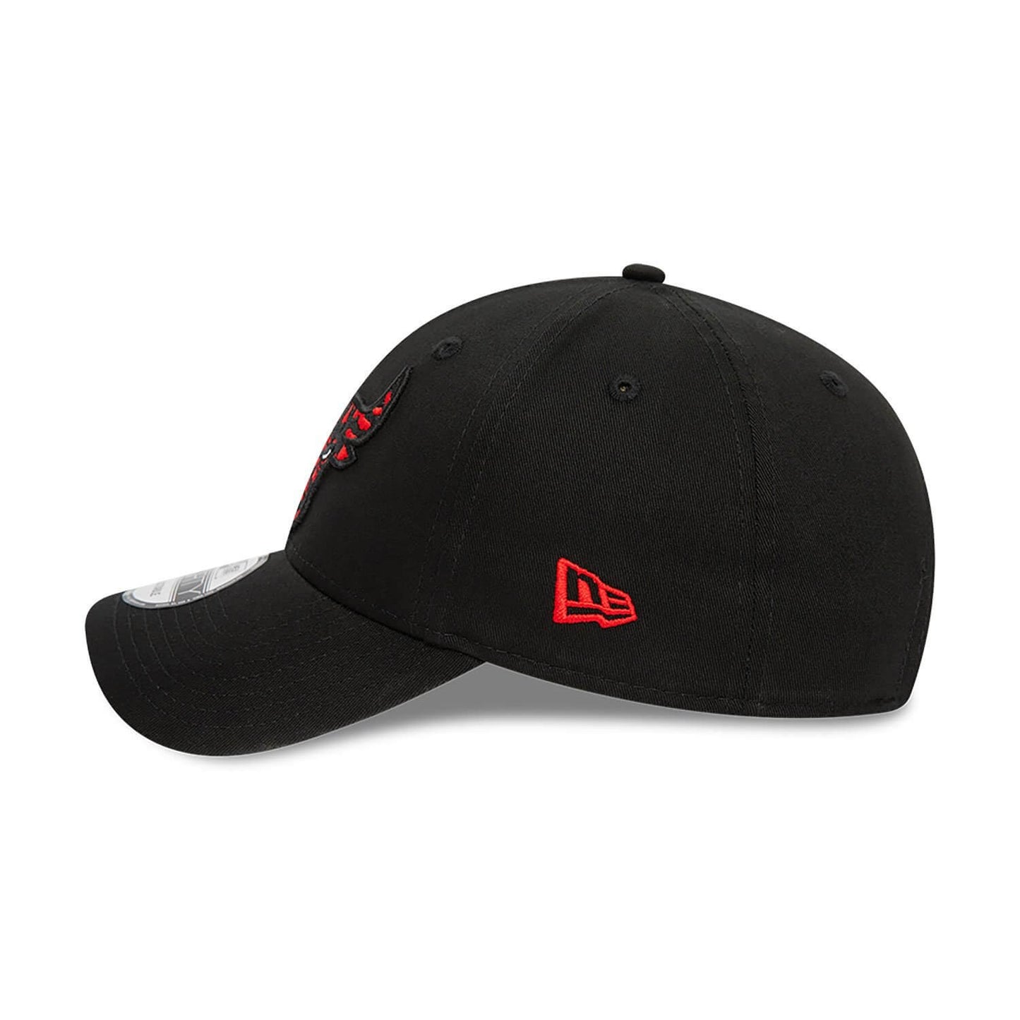 New Era NBA Chicago Bulls Seasonal Infill Black 9FORTY Adjustable Cap