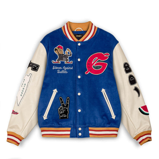 Grimey Wear Nablus Baseball Jacket Blue